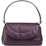 DuDu Melville Schultertasche Leder 31 cm lila