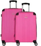 Nowi Lugano 4 Rollen Kofferset 2-teilig pink