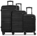 Redolz Essentials 16 3-SET 4 Rollen Kofferset 3-teilig schwarz