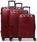 Redolz Essentials 18 4 Rollen Kofferset 3-teilig mit Dehnfalte rot
