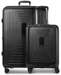 Redolz Essentials 14 4-Rollen Kofferset 2 tlg. Laptopfach mit Dehnfalte schwarz