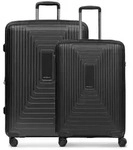Redolz Essentials 14 4 Rollen Kofferset 2-teilig mit Dehnfalte schwarz