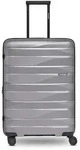 Bergpfeil Travel 4-Rollen Trolley M 66 cm mit Dehnfalte silberfarben