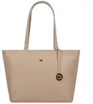 Braun B&uuml;ffel Hanna Shopper Tasche Leder 43 cm beige
