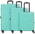American Tourister Sunset Hills 4 Rollen Kofferset 3-teilig gr&uuml;n
