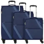 American Tourister Star Max 4 Rollen Kofferset 3-teilig mit Dehnfalte blau