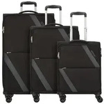 American Tourister Star Max 4 Rollen Kofferset 3-teilig mit Dehnfalte schwarz