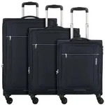 American Tourister Rampup 4 Rollen Kofferset 3-teilig blau