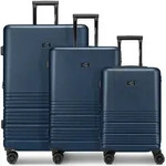 camel active Hanoi 4 Rollen Kofferset 3-teilig mit Dehnfalte blau