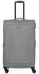 Travelite Umbria 4 Rollen Trolley L 77 cm mit Dehnfalte grau