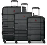 Wenger Amplar Evo 4 Rollen Kofferset 3-teilig mit Dehnfalte schwarz