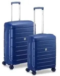 MODO by Roncato Starlight 3.0 4 Rollen Kofferset 2-teilig mit Dehnfalte blau