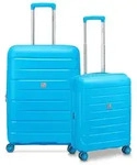 MODO by Roncato Starlight 3.0 4 Rollen Kofferset 2-teilig mit Dehnfalte blau