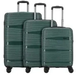 d&n Travel Line 4300 4 Rollen Kofferset 3-teilig gr&uuml;n