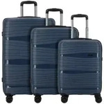 d&n Travel Line 4300 4 Rollen Kofferset 3-teilig blau