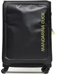 Mandarina Duck Eco Coated 4 Rollen Trolley XL 83 cm mit Dehnfalte schwarz