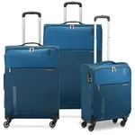 Roncato Speed 4 Rollen Kofferset 3-teilig mit Dehnfalte blau