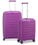 Roncato B-Flying 4 Rollen Kofferset 2-teilig mit Dehnfalte lila