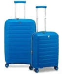 Roncato B-Flying 4 Rollen Kofferset 2-teilig mit Dehnfalte blau
