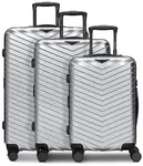 Redolz Essentials 18 4 Rollen Kofferset 3-teilig mit Dehnfalte silberfarben