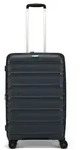 d&n Travel Line 4700 4 Rollen Trolley 68 cm mit Dehnfalte blau