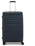 d&n Travel Line 4700 4 Rollen Trolley 78 cm mit Dehnfalte blau