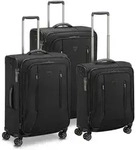 Roncato City 3.0 4 Rollen Kofferset 3-teilig mit Dehnfalte schwarz