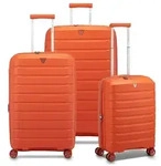 Roncato B-Flying Move 4 Rollen Kofferset 3-teilig mit Dehnfalte orange