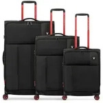 Roncato Move 4 Rollen Kofferset 3-teilig mit Dehnfalte schwarz