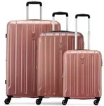 Roncato Kinetic 2.0 4 Rollen Kofferset 3-teilig mit Dehnfalte rosa