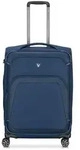 Roncato Gateway 4 Rollen Trolley M 66 cm mit Dehnfalte blau