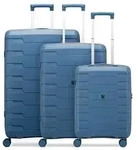 Roncato Skyline 2.0 Neon 4 Rollen Kofferset 3-teilig blau
