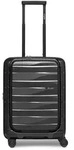 Bergpfeil Travel 4 Rollen Kabinentrolley 55 cm Laptopfach mit Dehnfalte schwarz