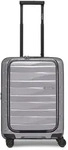 Bergpfeil Travel 4 Rollen Kabinentrolley 55 cm Laptopfach mit Dehnfalte grau
