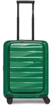 Bergpfeil Travel 4 Rollen Kabinentrolley 55 cm Laptopfach mit Dehnfalte gr&uuml;n
