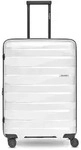 Bergpfeil Travel 4-Rollen Trolley M 66 cm mit Dehnfalte weiss