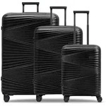 Pactastic Collection 02 THE THREE SET 4 Rollen Kofferset 3-teilig schwarz
