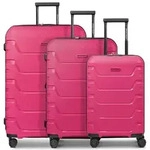Smartbox Edition 01 4 Rollen Kofferset 3-teilig mit Dehnfalte pink