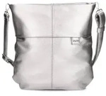 Zwei Mademoiselle.M Schultertasche 31 cm silberfarben
