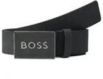 Boss Icon G&uuml;rtel Leder 90 cm grau