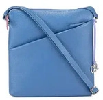 Mywalit Milano Umh&auml;ngetasche Leder 24 cm blau