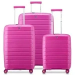 Roncato B-Flying Move 4 Rollen Kofferset 3-teilig mit Dehnfalte lila