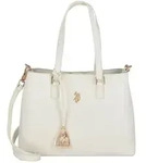 U.S. Polo Assn. Jones Schultertasche 31 cm weiss