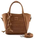 FredsBruder Layer Mini Bag Schultertasche Leder 17 cm braun