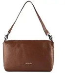 Mandarina Duck Mellow Leather Schultertasche Leder 30 cm braun