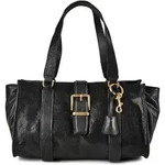 Marc O'Polo Schultertasche Leder 40 cm schwarz