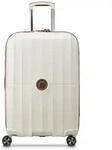 Delsey Paris Carrousel 2 4 Rollen Trolley 68 cm mit Dehnfalte weiss