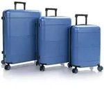 Heys Zen 4 Rollen Kofferset 3-teilig mit Dehnfalte blau