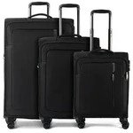 American Tourister Nitestream 4 Rollen Kofferset 3-teilig mit Dehnfalte schwarz
