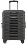 Stratic Novium 4 Rollen Kabinentrolley S 55 cm mit Dehnfalte schwarz